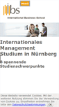 Mobile Screenshot of international-business-school.de