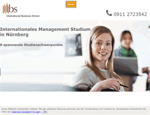 Tablet Screenshot of international-business-school.de